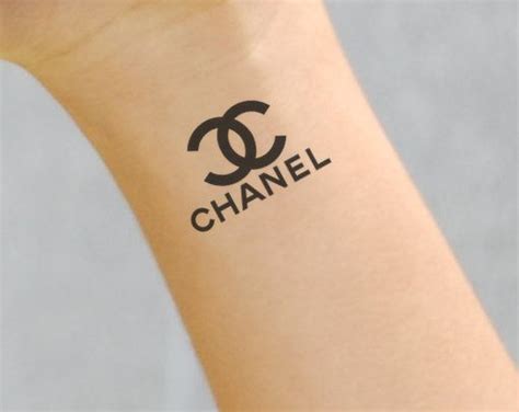 chanel logo tattoo|chanel temporary tattoos.